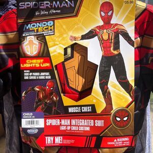 Spider-Man Integrated Suit Light-Up Child Costume size M
